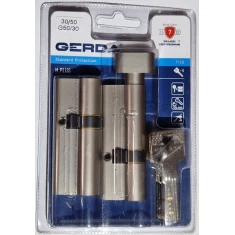 Набір Gerda 2 циліндри 30/50 + G50/30 + 5 ключів Hplus Nickel (0WKHPKW3050.9005UB)