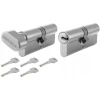 Набір Gerda 2 циліндри 30/50 + G50/30 + 5 ключів Hplus Nickel (0WKHPKW3050.9005UB)