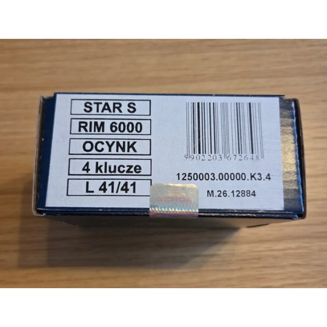 Циліндр замка круглий Gerda RIM6000S-STAR оцинкований White (STAR6000S)