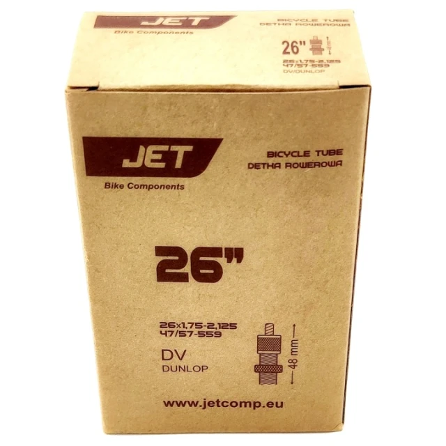 Камера JET 26x1,75-2,125 Dunlop DV 48 мм (D183)