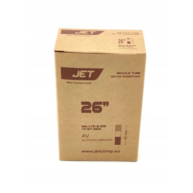 Камера JET 26x1,75-2,125 Schrader AV 48 мм (D182)