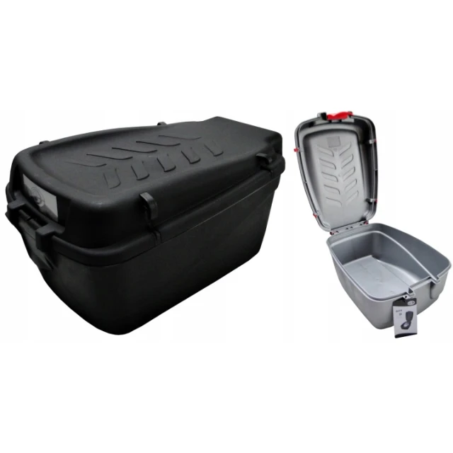 Кофр DELTA SPORT для велосипеда винтовой пластик Black (B113)