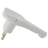 Штекер кутовий плаский гвинтовий White PLASTROL WT-11P (W-97649)