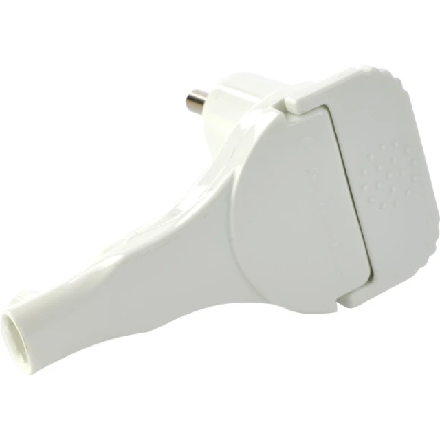 Штекер кутовий плаский гвинтовий White PLASTROL WT-11P (W-97649)