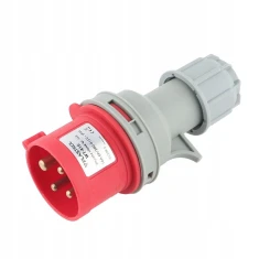 Штекер силовий PLASTROL 4P 16A IP44 WT-416 (W-102120)