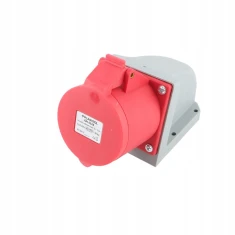 Розетка силова стаціонарна PLASTROL 5P 32A IP44 (W-102125)