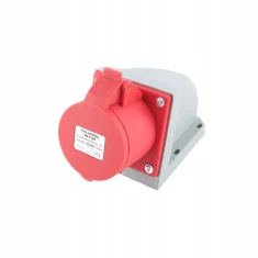 Розетка силова стаціонарна PLASTROL 5P 16A IP44 (W-102126)