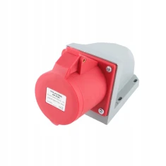 Розетка силова стаціонарна PLASTROL 4P 32A IP44 GN-432S (W-102127)
