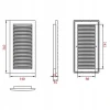 Решітка DL DOSPEL 90x240 з жалюзі (007-0435)