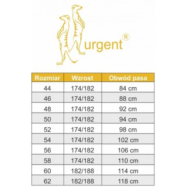 Штани робочі Urgent URG-A/44 з помаранчевими вставками (5902365207146)