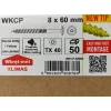 Шуруп столярний з таранцевою головкою Wkret-Met KLIMAS 8х60 мм 50 шт (WKCP-08060)