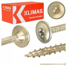 Шуруп столярний з тарільчастою головкою Wkret-Met KLIMAS 5x100 мм 150 шт (WKCP-05100)