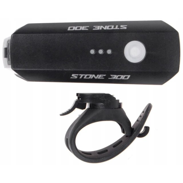 Фонарик передний Verso Stone ROJAX 300 USB-C (140276)