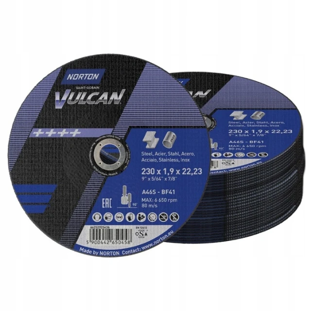 Диск по металу Norton 230x1,9 нержавіючий, 50 шт (66252851030)