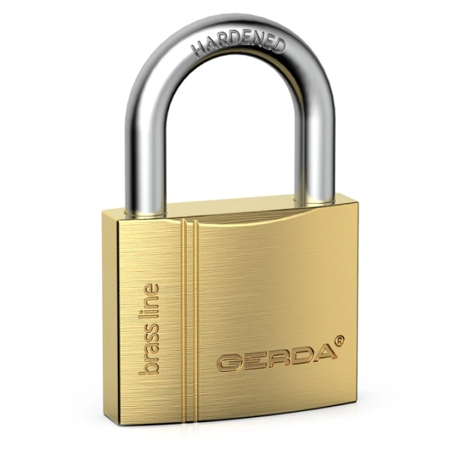 Навісний замок мідний S Gerda 50 KMZ 5010A комплект 6 шт (5903373000705)