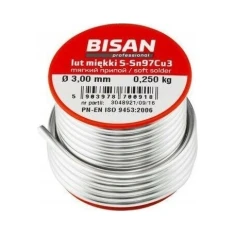 Припій BISAN 250 г Ø 3,0 мм до мідді Sn97Cu3 (700918)