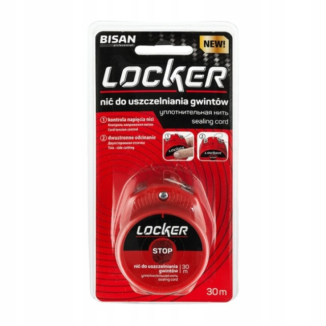 Лента герметизирующая для резьбы LOCKER BISAN 30 м (B870600)