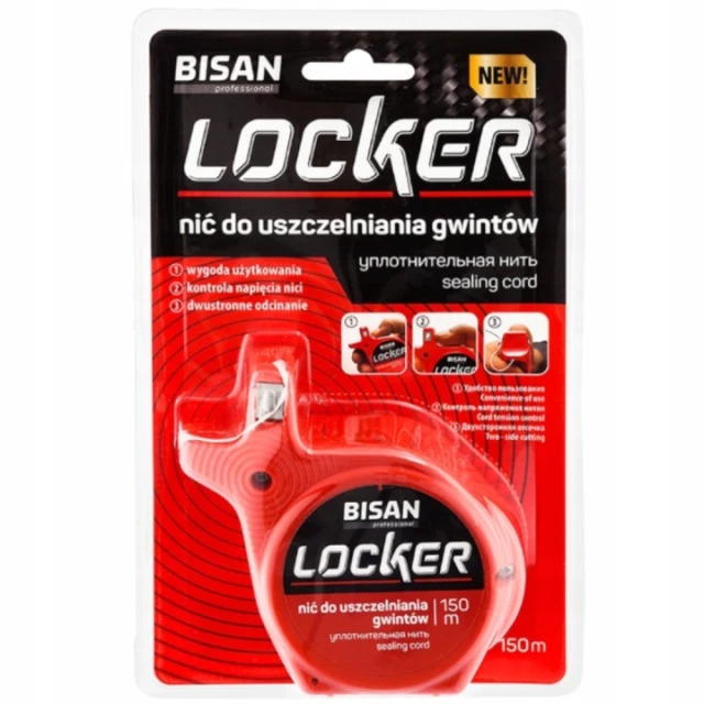 Стрічка герметизуюча для різьби LOCKER BISAN 150 м (B870606)