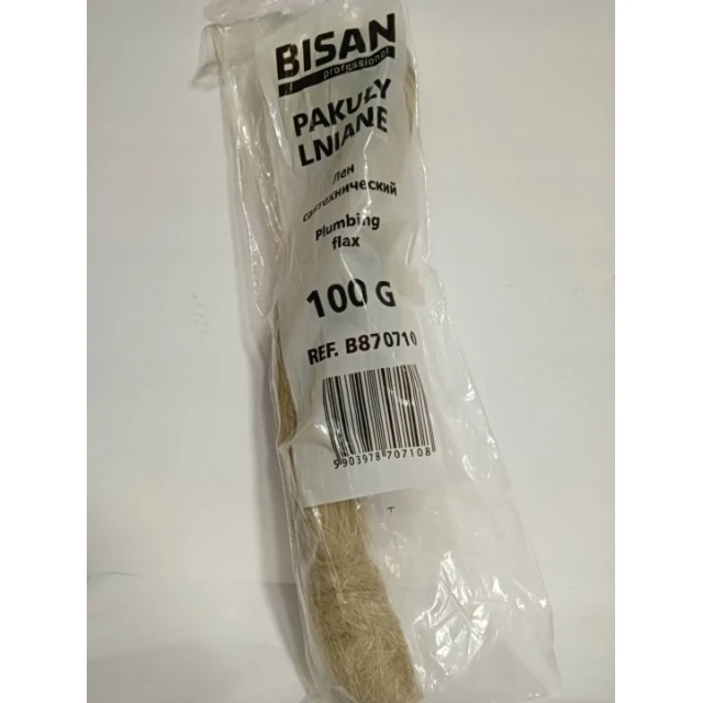 Пакля льняна коса BISAN 100 г (B870710)