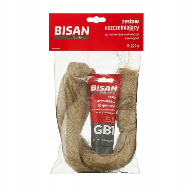 Паста для різьби BISAN 100 г + пакля 100 г (B870800)