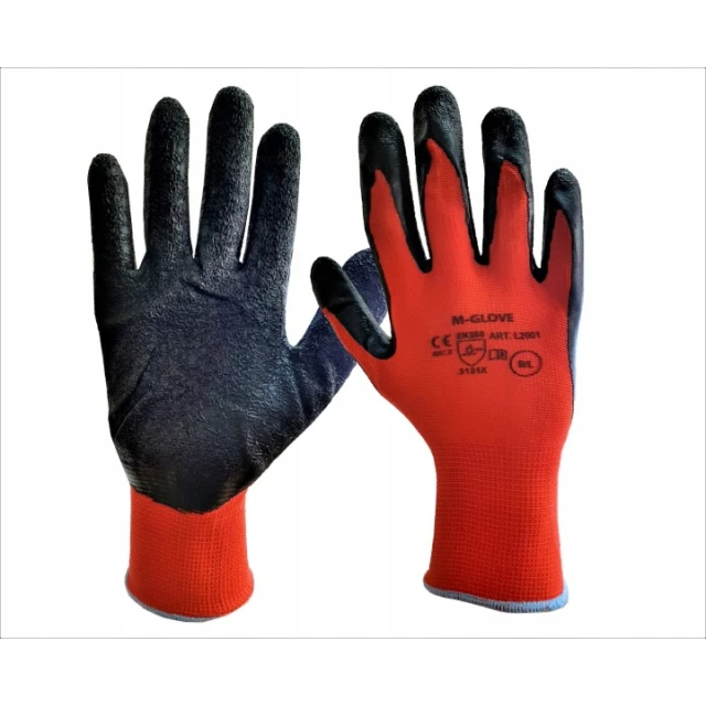 Рукавиці M-GLOVE L2001 Red розмір 7 упаковка 12 пар (5904100050345)
