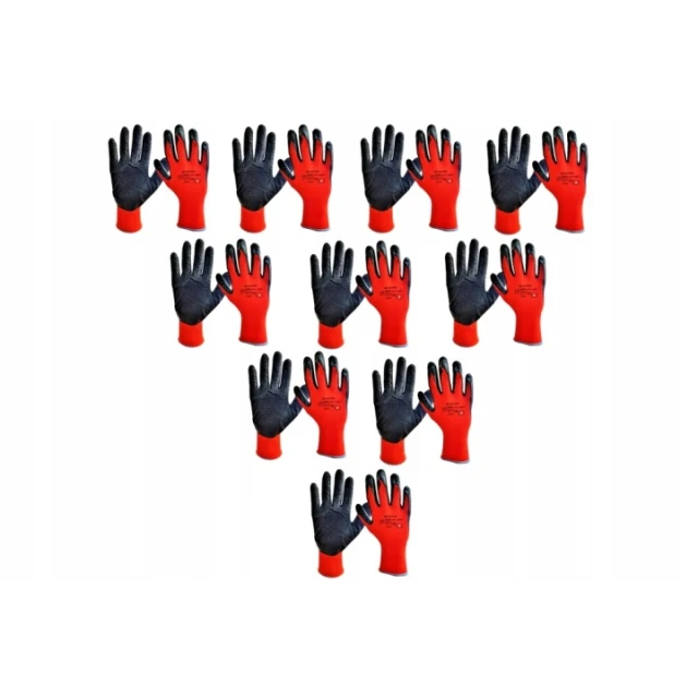 Рукавиці M-GLOVE L2001 Red розмір 8 упаковка 12 пар (5904100050376)