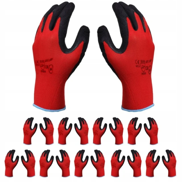 Рукавиці M-GLOVE L2001 Red розмір 8 упаковка 12 пар (5904100050376)