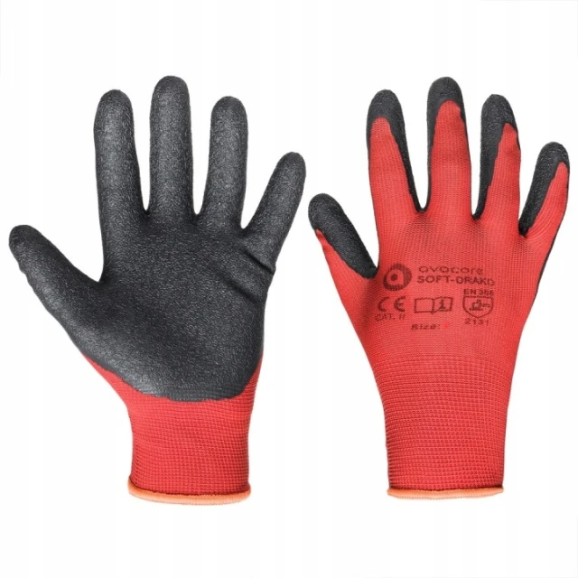 Рукавицы M-GLOVE L2001 Red размер 9 упаковка 12 пар (5904100050406)