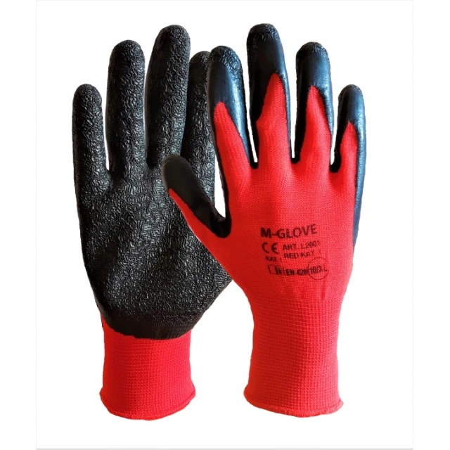 Рукавицы M-GLOVE L2001 Red размер 10 упаковка 12 пар (5904100050437)