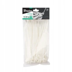 Стяжка пластикова Bradas 180x3,6 мм 100 шт White (TS1136180N)