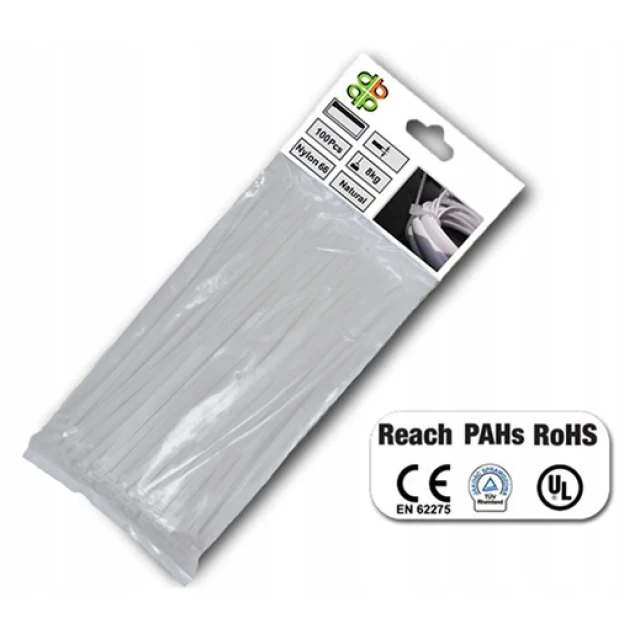 Стяжка пластикова Bradas 780x8,8 мм 100 шт White (TS1188780N)