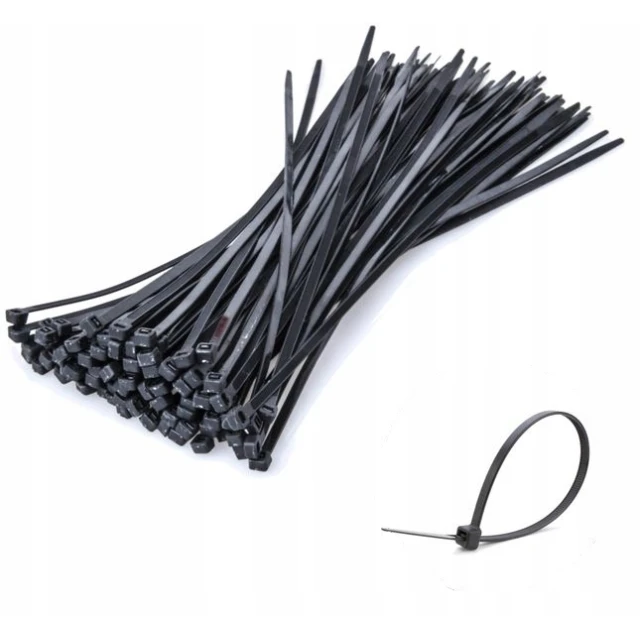 Стяжка пластикова Bradas 300x3,6 мм 100 шт Black (TS1136300B)