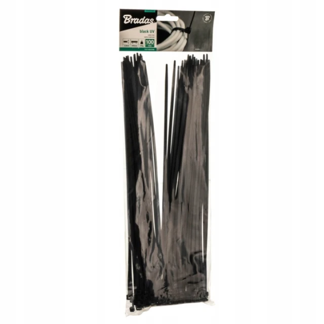 Стяжка пластикова Bradas 350x4,8 мм 100 шт Black (TS1148350B)