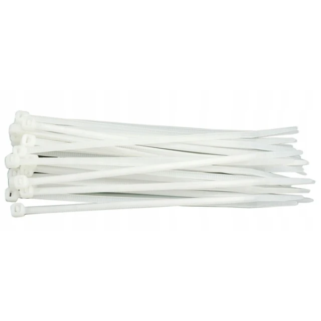 Стяжка пластикова Bradas 200x7,6 мм, 100 шт, White (TS1176200N)