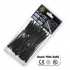Стяжка пластикова Bradas 250x7,6 мм, 100 шт, Black (TS1176250B)