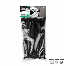 Стяжка пластикова Bradas 450x7,6 мм 100 шт Black (TS1176450B)