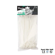 Стяжка пластикова Bradas 550x7,6 мм 100 шт White (TS1176550N)