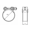 Муфта шланга GBS Bradas 45/20 мм W1 44-47 мм, 5 шт (GBS45/20)