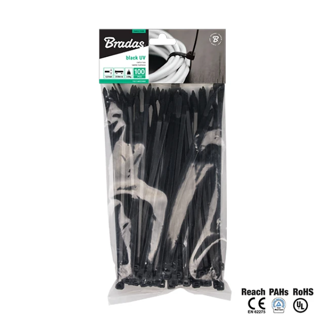 Стяжка пластикова Bradas 920x9,0 мм 100 шт Black (TS1190920B)