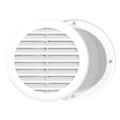 Решітка кругла KRO Ø S&I 100 мм White (003-025)