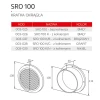 Решітка кругла KRO Ø S&I 100 мм White (003-025)