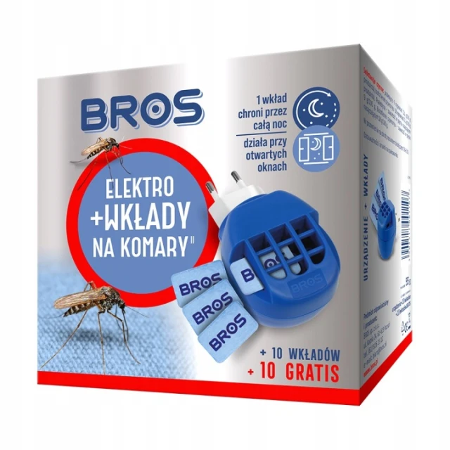 Електрофумігатор від комарів + BROS 10 картриджів (B010)