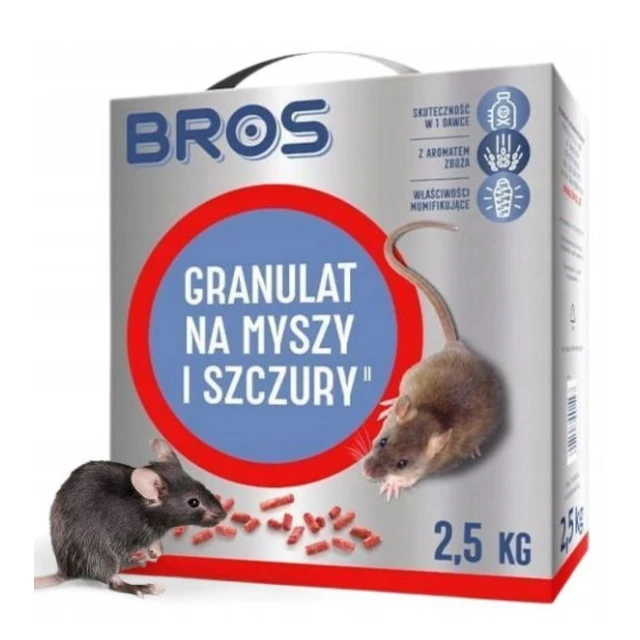 Гранули від мишей і щурів BROS 2500 г (2) (B049)