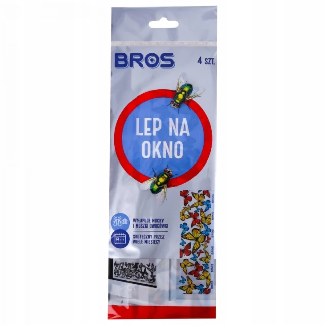 Клейова пастка для вікон BROS 4 шт (B256)