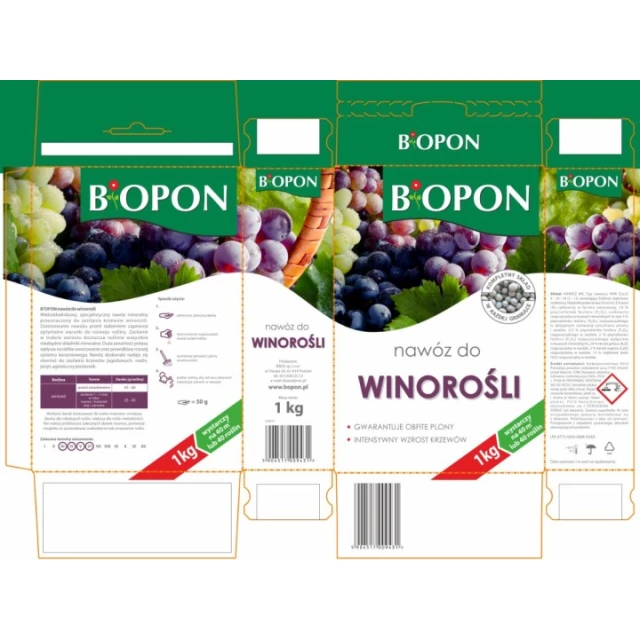 Добриво для винограду гранульоване BIOPON 1 кг (B1129)