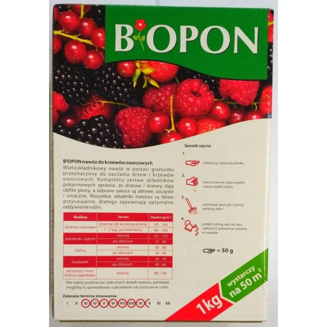 Добриво для ягідних кущів гранульоване BIOPON 1 кг (B1198)