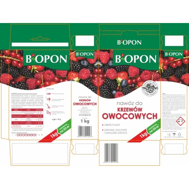 Добриво для ягідних кущів гранульоване BIOPON 1 кг (B1198)