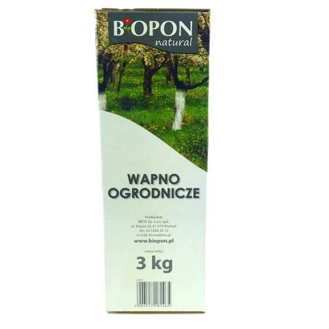 Вапно садівничої гранульоване BIOPON 3 кг (B1517)