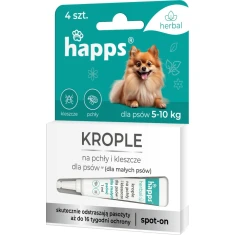 Краплі від бліх і кліщів для малого собаки упаковка HAPPS 4 шт (B1612)