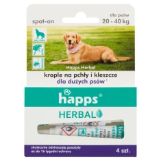 Краплі від бліх і кліщів для великого собаки упаковка HAPPS 4 шт (B1614)